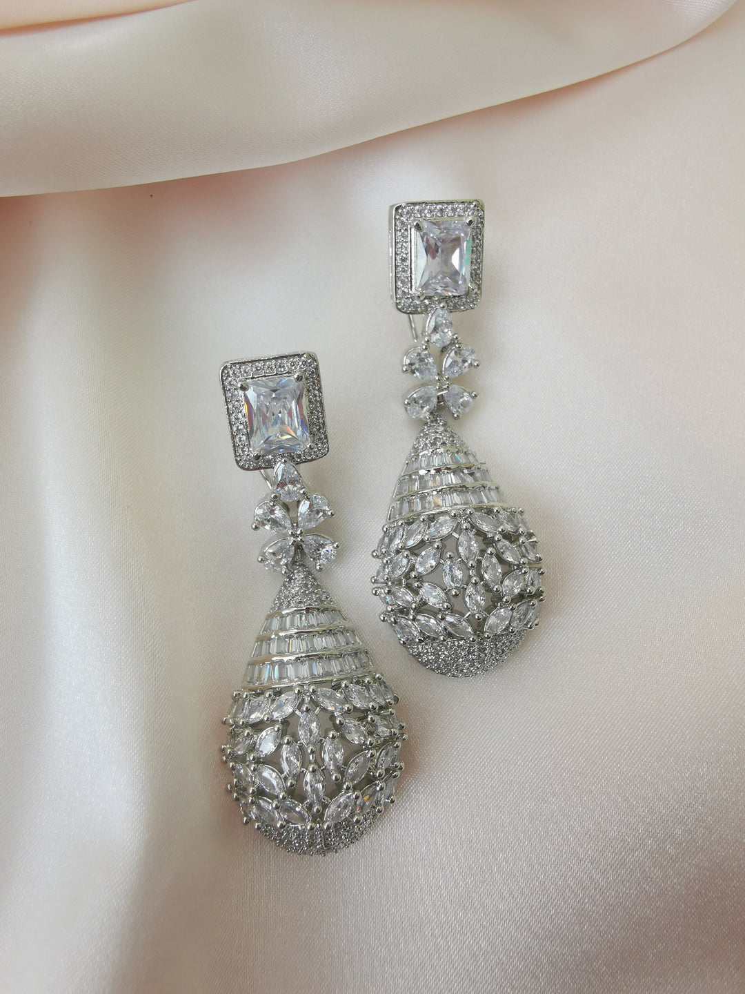 Silver earrings
