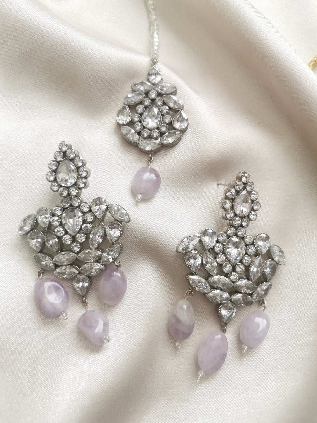 Silver tikka set