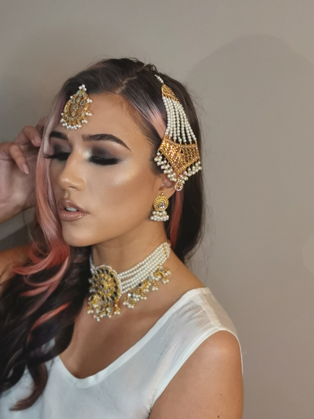Pearl choker set