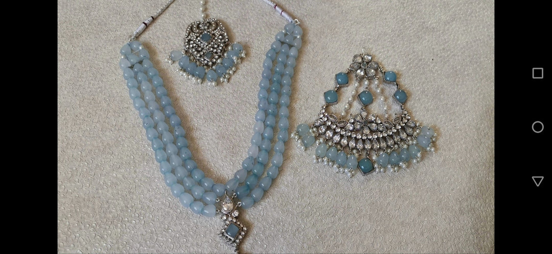 Beaded jhumar set