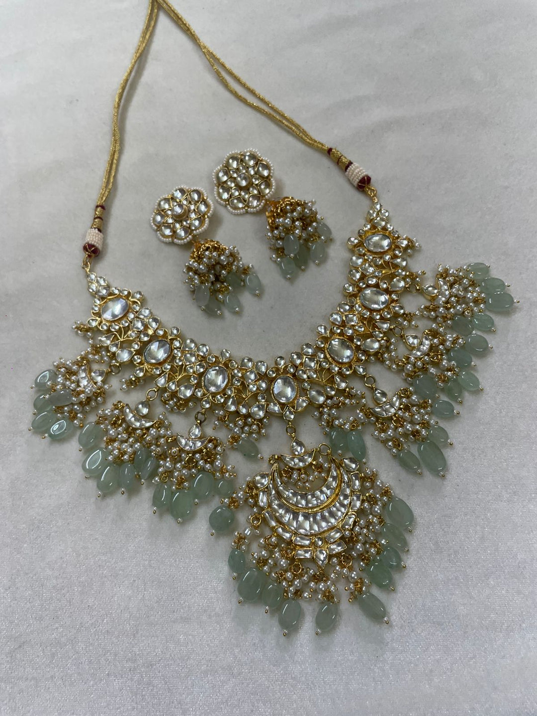 Kundan necklace bridal set