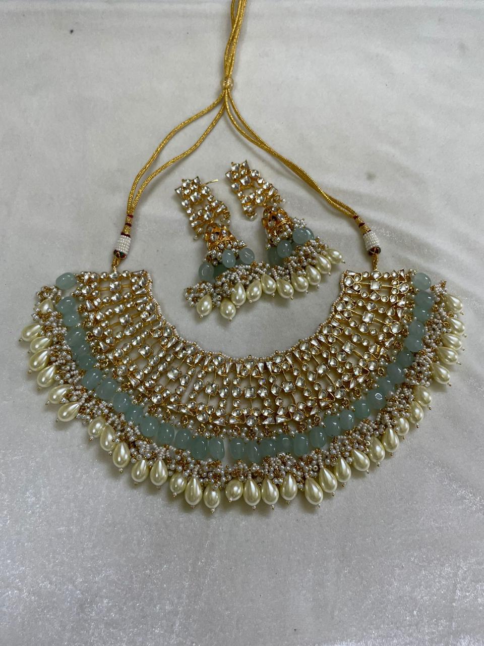 Kundan bridal necklace set