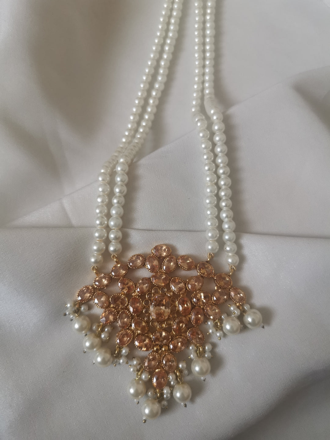 Pearl necklace mala