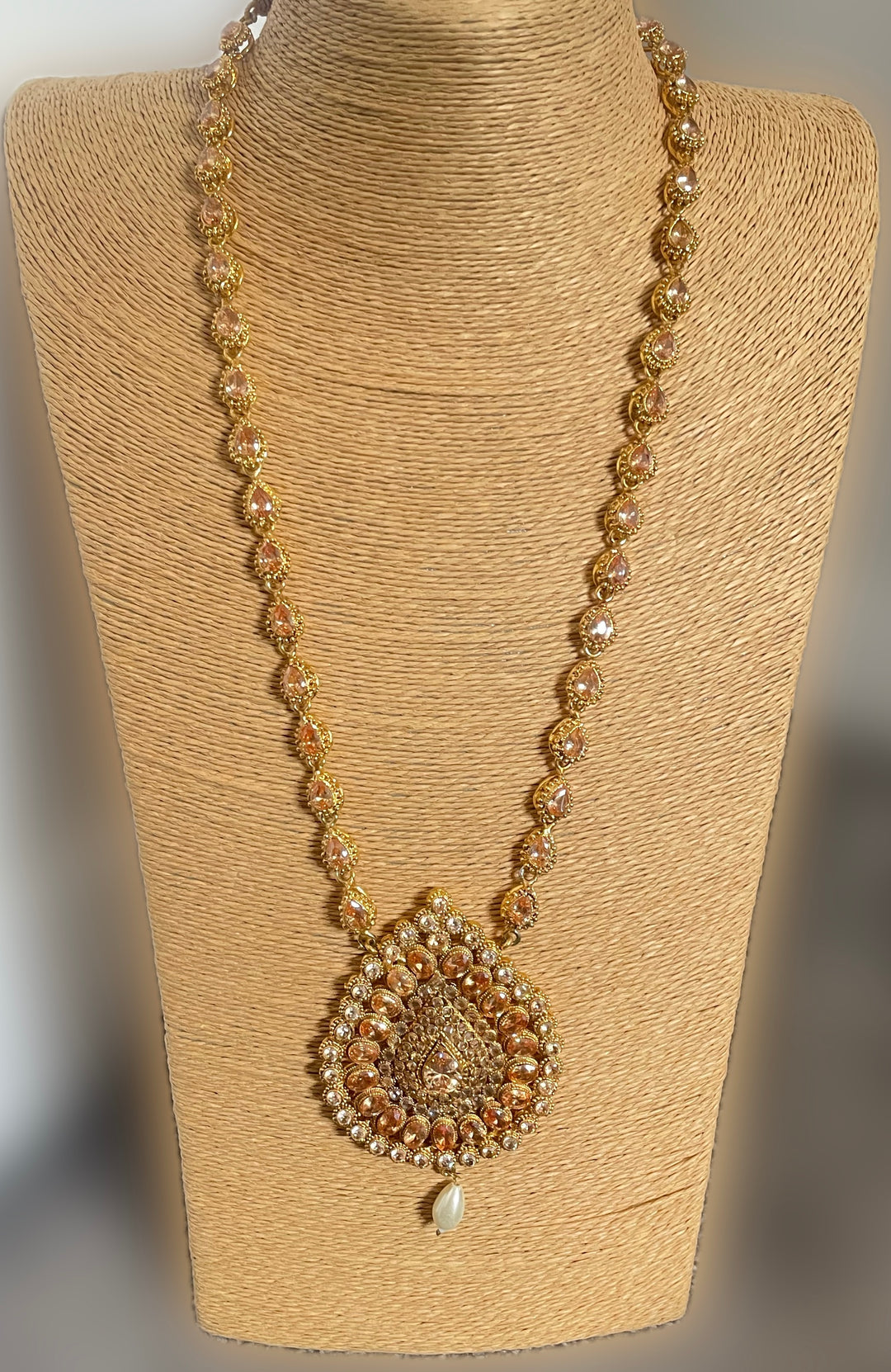 Champagne stone mala