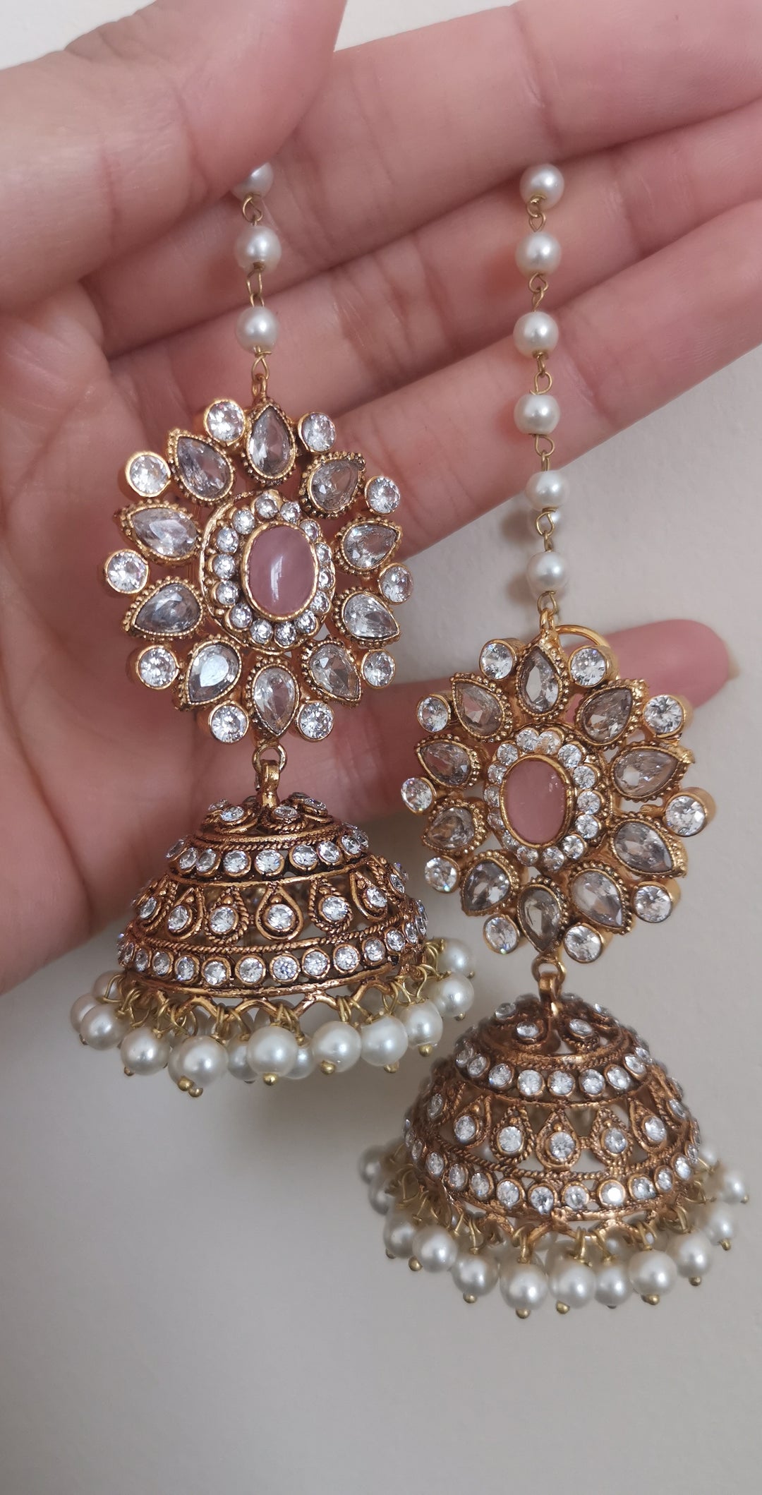 Earring jhumki tikka set