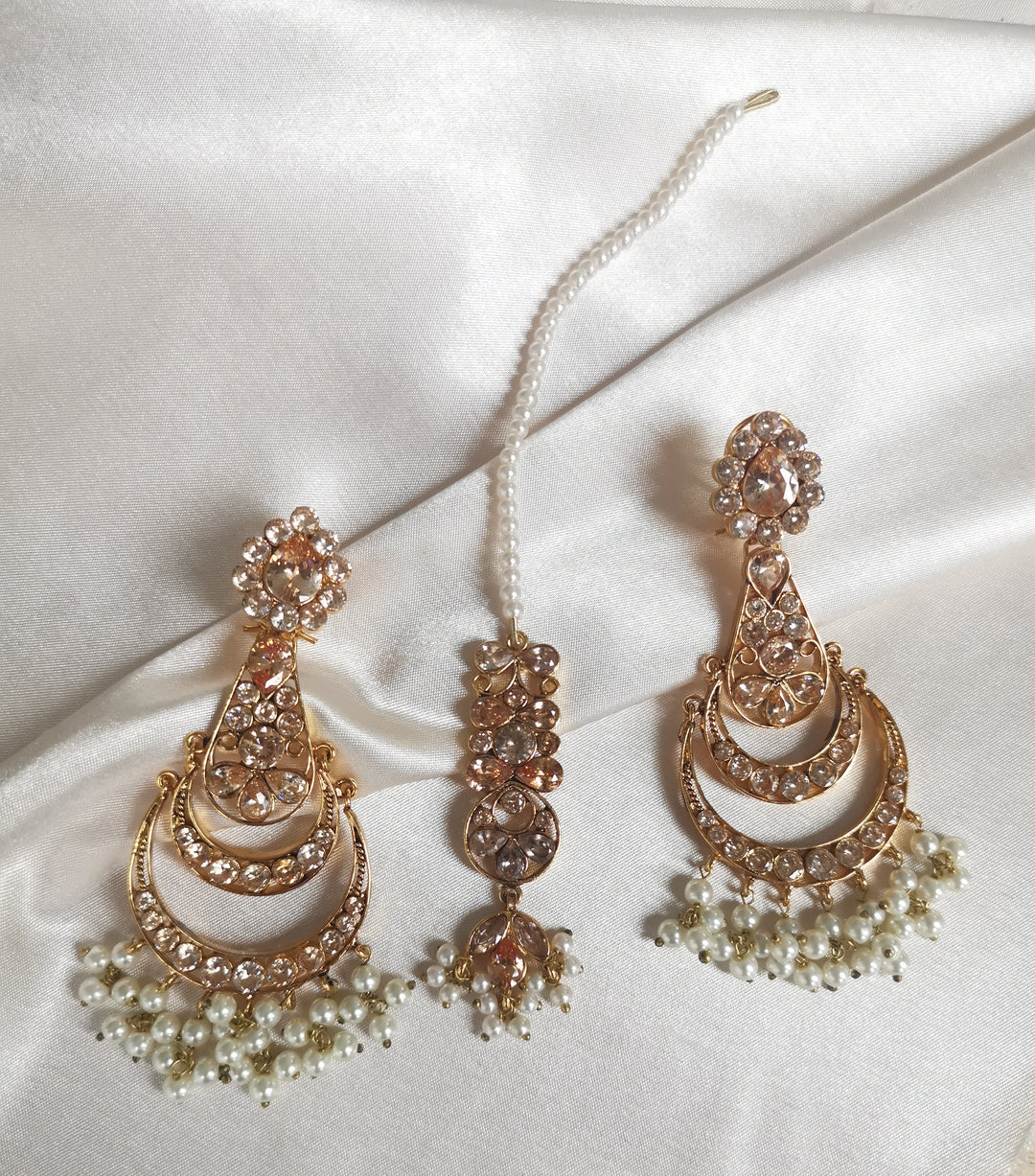 Chand bali style earring set