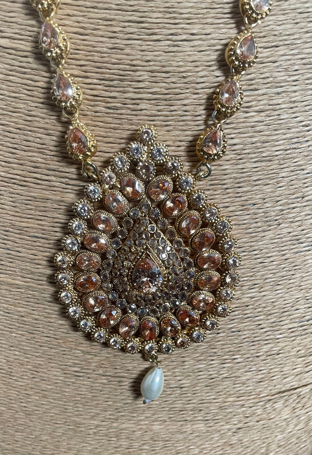 Champagne stone mala