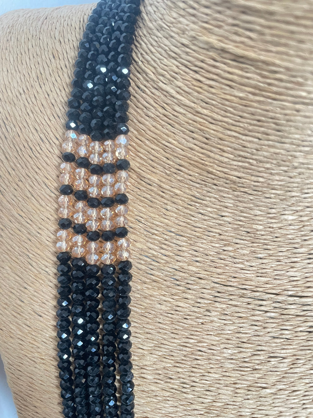 Black beaded necklace